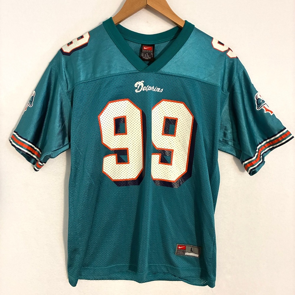 Vintage Nike Miami Dolphins Jason Taylor #99 Jersey Youth L Football NFL